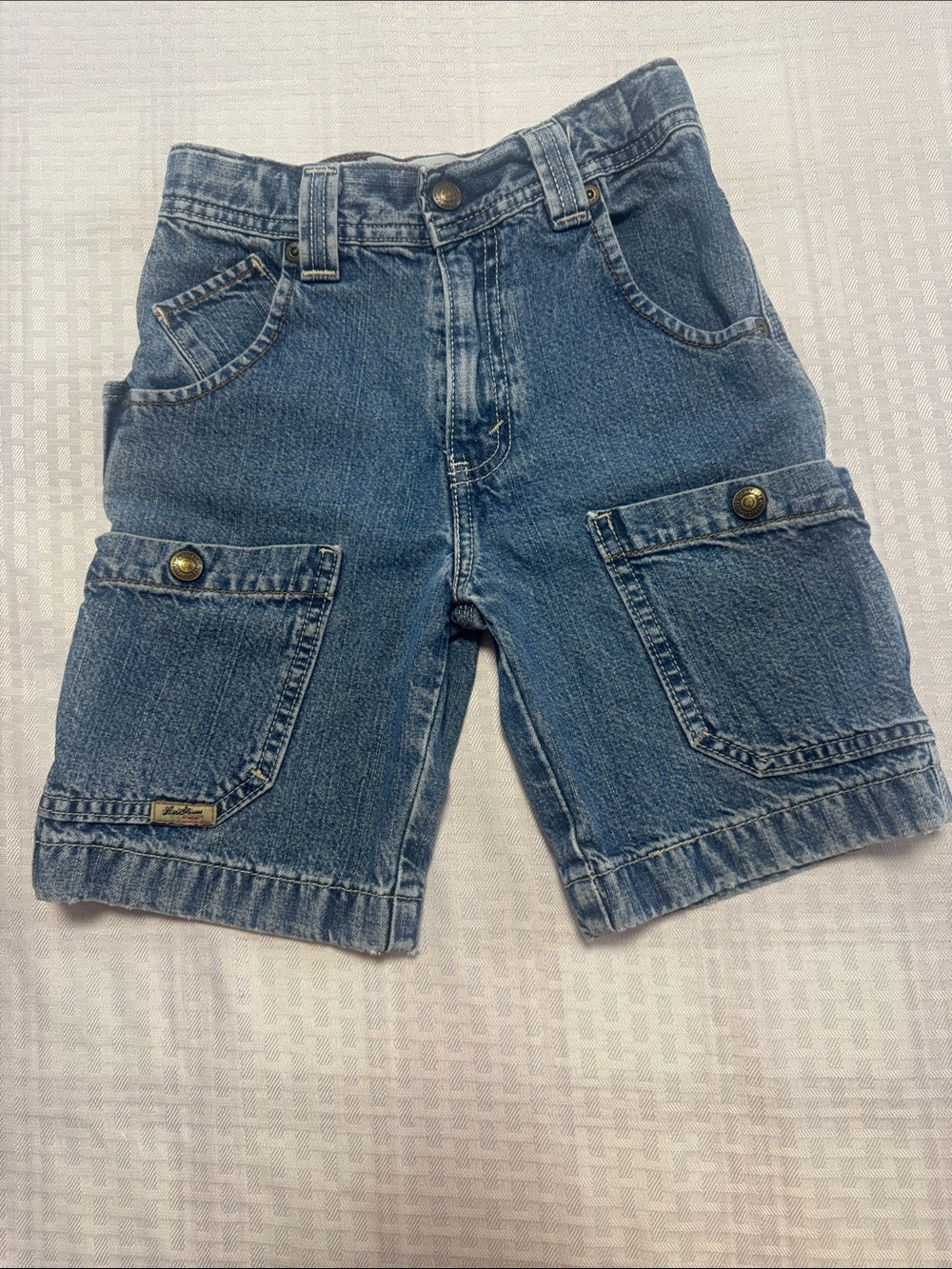 Levi's Light Blue Kids Denim Shorts with Signature Label